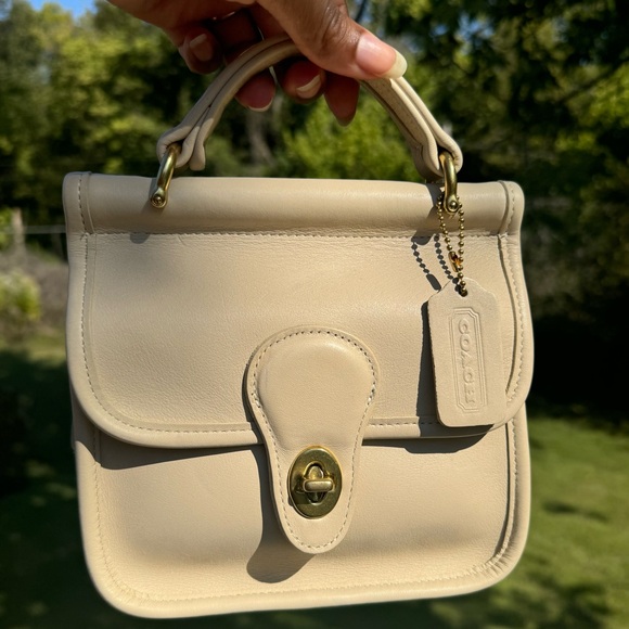 Vintage Coach Winnie Top Handle 9023 Bone - Picture 2 of 13